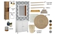 design your bathroom, mood board, and 2d layout