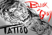 design a black and grey tattoo art