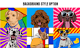 draw pet pop art, pet illustration on ipad procreate