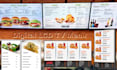 design static TV screen menu or restaurant digital menu tv menu board lcd menu
