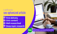 write seo articles and blog posts