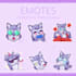 draw custom twitch emotes and badges in chibi style