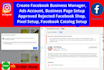 create a fresh facebook business manager with ads manager