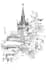 draw the background art in black and white