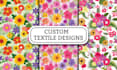 design seamless fabric textile pattern floral prints