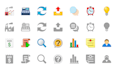make outline,flat custom icon set