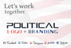 design a professional political logo within 4 hours