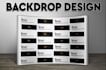 design a backdrop or step and repeat banner within 2 hours