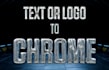 do realistic 3d chrome text or logo