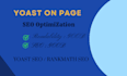 do green article readability and yoast on page SEO