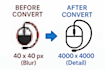 upscale low quality images or graphic to high resolution