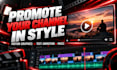 create a professional youtube channel promo video