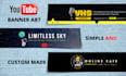 create amazing youtube logo and channel art