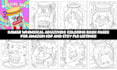 draw cute whimsical adult and kids coloring books for amazon KDP or etsy