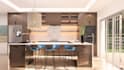 design kitchen in 3d with rendering