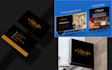 create a business card feminine and logo design