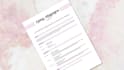 design a professional resume