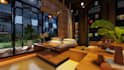 design modern cafe and restaurant interior with 3d visualization