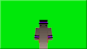 make you a minecraft greenscreen of your character