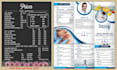 design spa menu, salon price list, pricing table, comparison chart, sell sheet