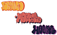 draw digital graffiti font style logo oldschool