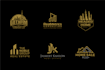 design modern real estate, construction logo