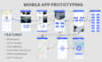 design mobile app or web ui ux and prototype or wireframe