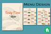 do modern restaurant menu design