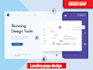 design professional creative attractive branded landing page design in adobe xd