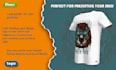 do 3d clothing mock up animation for your t shirt