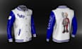 create 3d varsity jacket rotation mockup