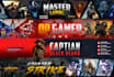 create a awesome youtube or facebook banner design