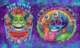 do amazing psychedelic and trippy illustration