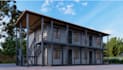create shipping container homes, apartment, hotels in 3d