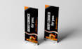 design feather flag teardrop pull up and roll up banner