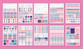 modern custom planner sticker and journal sticker design