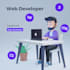 be your front end and back end, web developer