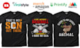 do custom t shirt and typography tshirt design