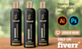 do cosmetic label design and bottle label design