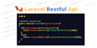 build, integrate and fix restful laravel api