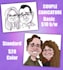 draw a funny caricature with my style