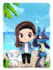 draw you as pokemon trainer in cute chibi style
