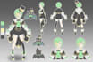 draw character design sheet in anime style for your charcacter