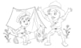 create coloring book page for children