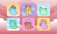 design randomly generated doodle nft collection of 1k, 10k, 100k