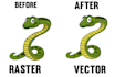 low regulation into high resolution vector, vector tracing logo, vectorize image