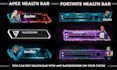 make animated health bar overlay for apex legends, warzone, fortnite