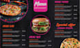 tv screen menu food menu restaurant menu digital menu board