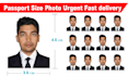 do passport size photo from any photo in 1hr fast delivery