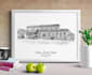 custom house sketch drawing pen house drawing